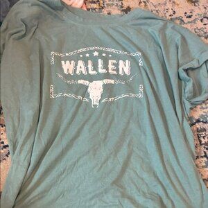 SHEIN Teal Short Sleeve Tee